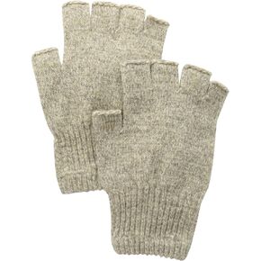 Fox River Men's Mid-Weight Fingerless Glove, Brown Tweed