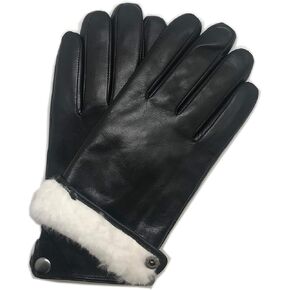 YISEVEN Men's Lambskin Leather Gloves