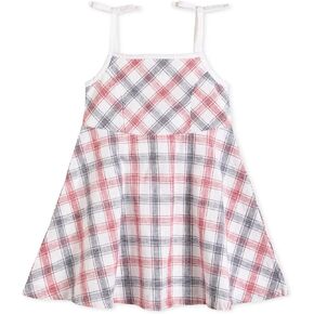 Hope & Henry Girls' Sleeveless Fit and Flare Summer Dress