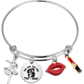 KEYCHIN Broadway Grease Musical Bracelet Danny & Sandy Fans Gifts You Are The One That I Want Grease Jewelry Broadway Grease Merch