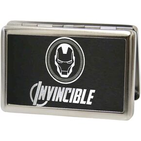Buckle-Down mens Buckle-down Business Card Holder - Iron Man Wallet, Iron Man, 4.0 x 2.9 US