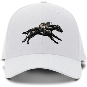 Custom Baseball Cap Jokey Horse Race Embroidery Acrylic Dad Hats for Men & Women