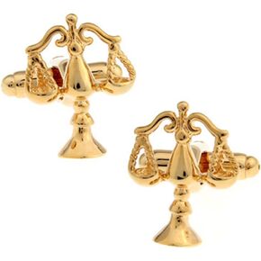 Libra Judge Lawyer Scales of Justice Cufflinks (Gold) in Saudi Arabia