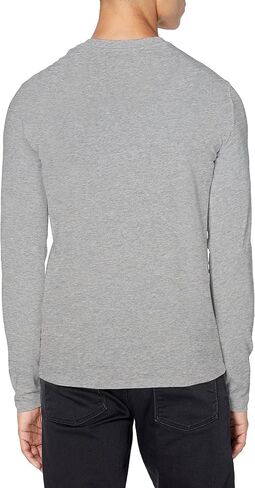 A｜X ARMANI EXCHANGE Men's Long Sleeve Logo Crewneck T-Shirt in Saudi Arabia