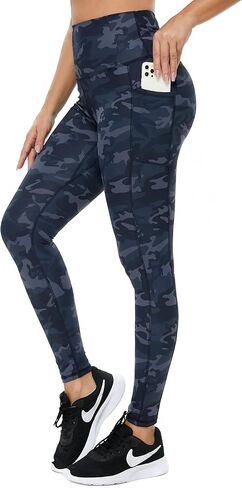 Vanzoter Yoga Pants with Pockets for Women, No See-Through High Waisted Butt Lift Workout Leggings with Tummy Control in Saudi Arabia