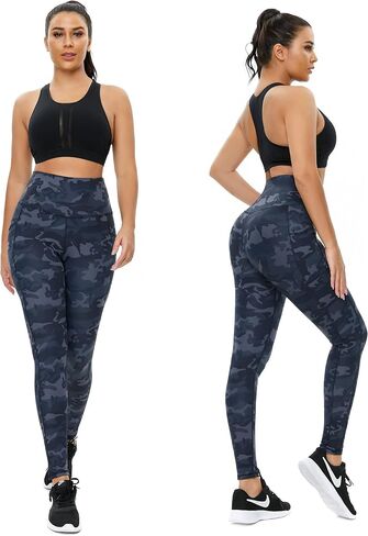 Vanzoter Yoga Pants with Pockets for Women, No See-Through High Waisted Butt Lift Workout Leggings with Tummy Control in Saudi Arabia