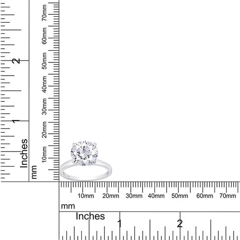 SAVEARTH DIAMONDS Moissanite Solitaire Engagement Ring for Women, Wedding band 925 Sterling Silver with 18K Gold Plated Lab Created Simulated Round Diamond Ring, Promise Wedding Rings in Saudi Arabia