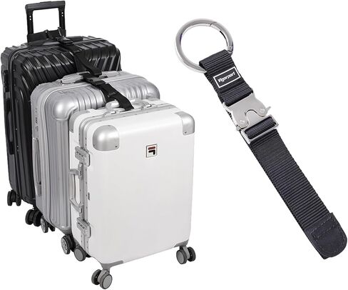 Vigorport أضف أحزمة الأمتعة للحقيبة، حزام قابض السترة لحقيبة الظهر للسفر، موصل الأمتعة، أضف حقيبة ملحقات مرفقة قابلة للتعديل 1.25 بوصة لا نهاية لها لتوصيل أمتعتك الثلاثة معًا in Kuwait