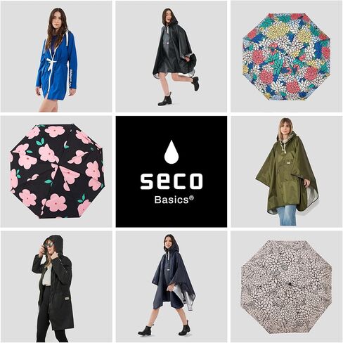 SECO | Patterned Umbrella | Mini Umbrella For Rain and Sun - Travel Essentials - Camping Accessories and Travel Must Haves - Small Travel Umbrella in Kuwait