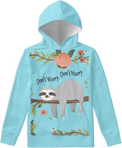 WELLFLYHOM Hoodies Pullover for Kids Teen Girls Boys Top Sweatshirt with Pocket in Saudi Arabia