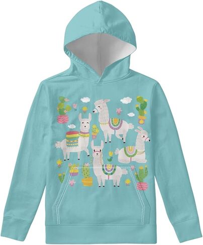 WELLFLYHOM Hoodies Pullover for Kids Teen Girls Boys Top Sweatshirt with Pocket in Saudi Arabia