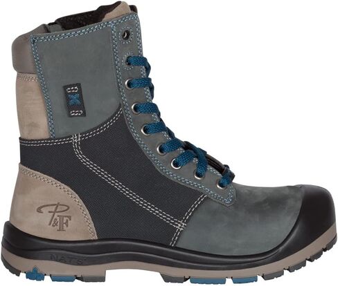 P&F Workwear 8" Steel toe work boots for Women | with zipper - PF368 in Saudi Arabia