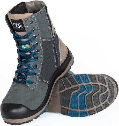 P&F Workwear 8" Steel toe work boots for Women | with zipper - PF368 in Saudi Arabia