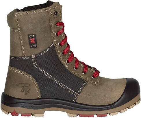 P&F Workwear 8" Steel toe work boots for Women | with zipper - PF368 in Saudi Arabia