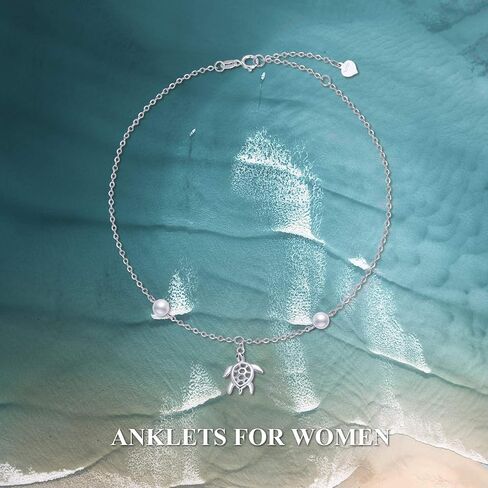 SISGEM 14k Gold Sea Turtle Anklet for Women, Real Gold Ankle Bracelet Jewelry Gifts for Animal Lovers, 8.6+0.8+0.8 Inch in Saudi Arabia