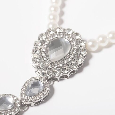 CASOLVX Rhinestone Pearl Barefoot Sandals Barefoot Anklet Sandals Crystal Toe Ankle Bracelet Boho Barefoot Sandals Anklet Beach Wedding Ring Foot Chain Accessories for Women and Teen Girls in Kuwait