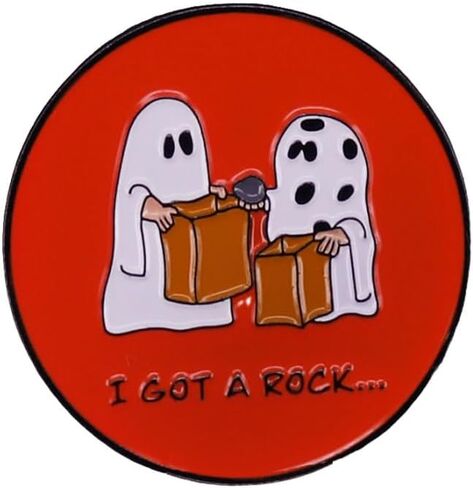 "لقد حصلت على صخرة" شبح بروش دبوس للفتيات الفتيان جولة البرتقال مضحك زر شارة لطيف الجدة المينا التلبيب دبابيس لحقائب الظهر الملابس أكياس جاكيتات قبعة ديكور الإكسسوارات هالوين المجوهرات هدية in Kuwait