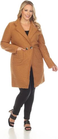 SIMPLY COUTURE Women's Solid Long Double Breasted Winter Pea Coat in Saudi Arabia