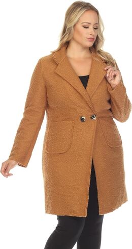 SIMPLY COUTURE Women's Solid Long Double Breasted Winter Pea Coat in Saudi Arabia