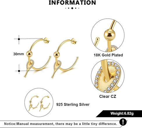 اقراط حلقية للعب التنس للنساء من لوف ماتش | اقراط عصرية مطلية بالذهب عيار 18 قيراط مرصعة بالزركونيا المكعبة | اقراط كرة تنس صغيرة ومضرب لمحبي التنس in Kuwait