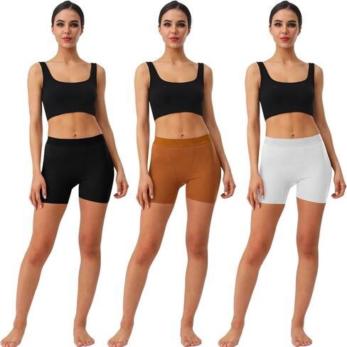 Tooya Women's Cotton Boxer Briefs Set - High Waisted, Anti-Chafing, Long Leg Boxers for Women Comfortable in Saudi Arabia