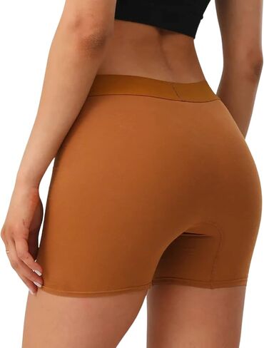 Tooya Women's Cotton Boxer Briefs Set - High Waisted, Anti-Chafing, Long Leg Boxers for Women Comfortable in Saudi Arabia