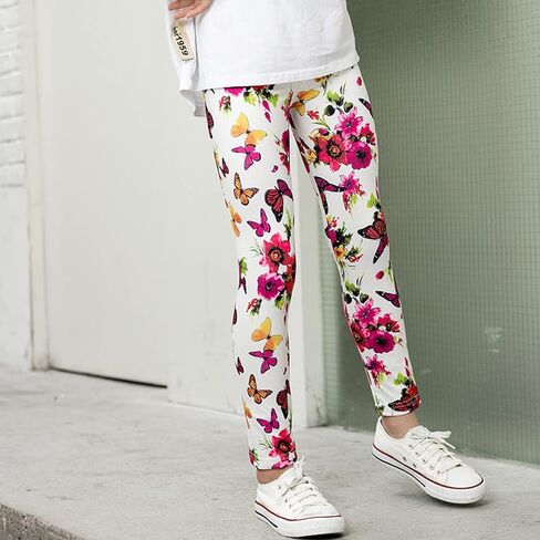 3 قطع من السراويل الضيقة للفتيات الصغيرات ذات الأنماط الناعمة للأطفال الصغار بطول الكاحل الكلاسيكي من عمر 2 إلى 11 عامًا in Kuwait