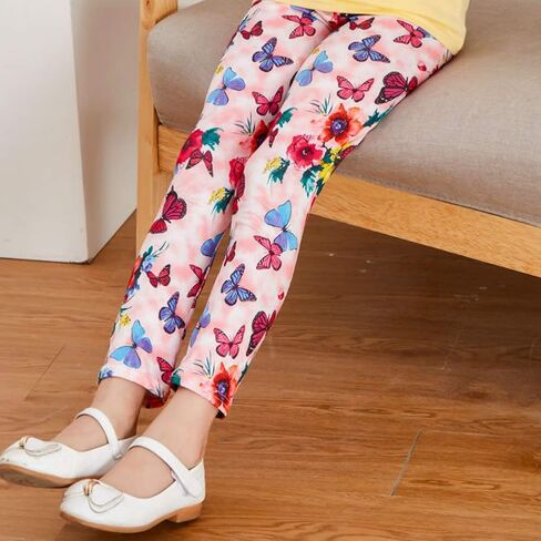 3 قطع من السراويل الضيقة للفتيات الصغيرات ذات الأنماط الناعمة للأطفال الصغار بطول الكاحل الكلاسيكي من عمر 2 إلى 11 عامًا in Kuwait