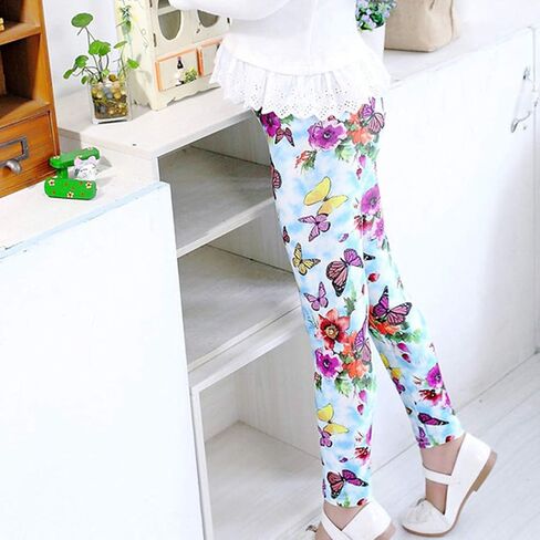 3 قطع من السراويل الضيقة للفتيات الصغيرات ذات الأنماط الناعمة للأطفال الصغار بطول الكاحل الكلاسيكي من عمر 2 إلى 11 عامًا in Kuwait