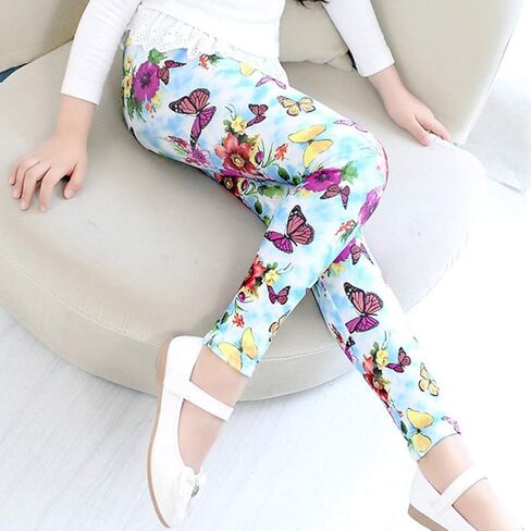 3 قطع من السراويل الضيقة للفتيات الصغيرات ذات الأنماط الناعمة للأطفال الصغار بطول الكاحل الكلاسيكي من عمر 2 إلى 11 عامًا in Kuwait