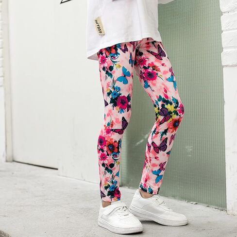 3 قطع من السراويل الضيقة للفتيات الصغيرات ذات الأنماط الناعمة للأطفال الصغار بطول الكاحل الكلاسيكي من عمر 2 إلى 11 عامًا in Kuwait