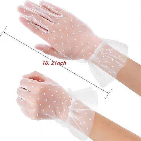 Women Lace Glove, Short Lace Bridal Glove Floral Courtesy Lace Glove for Wedding Tea Party Prom Evening (Vintage) in Saudi Arabia