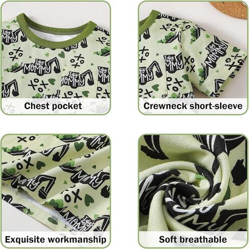 قمصان OPAWO للأطفال الصغار، تي شيرت مطبوع عليه Monster Truck Football Crabs، تي شيرت جيب مخطط بأكمام قصيرة، 3 عبوات، 1-5T in Kuwait