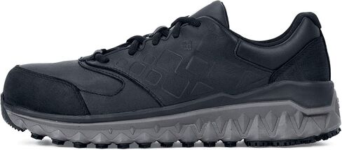 Shoes for Crews Bridgetown, Men's Aluminum Toe (at) Slip Resistant Work Shoes, Water Resistant Sneakers, Black in Saudi Arabia