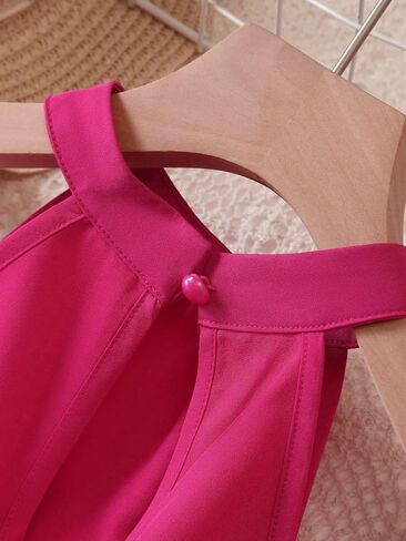 Milumia Girl's 2 Piece Outfits Sleeveless Keyhole Back Halter Top and Wide Leg Pants Set in Saudi Arabia