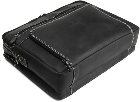 Goatter Unisex Adult Hunter Leather 16Inch Multi CompartMen'st Laptop Messenger Bag/Office Bag in Saudi Arabia
