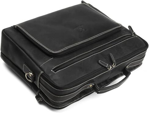 Goatter Unisex Adult Hunter Leather 16Inch Multi CompartMen'st Laptop Messenger Bag/Office Bag in Saudi Arabia