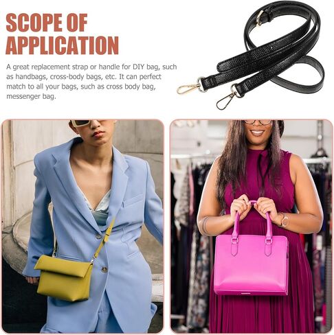 Adorainbow Womens Wallet Womens Belts Leather Bag Strap Adjustable Leather Strap Leather Purse Strap Bag Replacement Rope Double Clasp for Shoulder Crossbody Handbag Womens Wallet Womens Belts in Kuwait