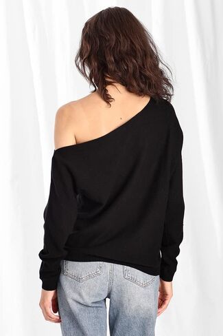 Minnie Rose Womens Long Sleeve Off The Shoulder Cashmere Pull On SweaterÊ in Saudi Arabia