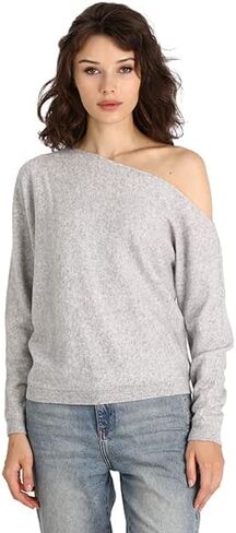 Minnie Rose Womens Long Sleeve Off The Shoulder Cashmere Pull On SweaterÊ in Saudi Arabia