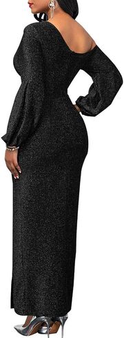 Women's Formal Dresses Elegant Long Sleeve Evening Party Dress Sexy One Shoulder High Split Cocktail Gowns in Saudi Arabia