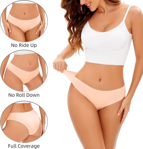 Womens Seamless Underwear No Show Panties Invisible Soft Comfort Bikini Underwear in Saudi Arabia