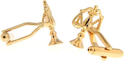 Libra Judge Lawyer Scales of Justice Cufflinks (Gold) in Saudi Arabia