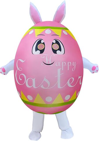 زي NiSotieb القابل للنفخ على شكل بيضة عيد الفصح زي تنفجر لعيد الفصح للبالغين/موكب عيد الفصح/الحفلات in Kuwait