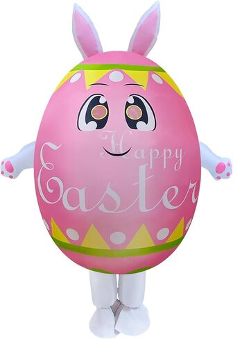 زي NiSotieb القابل للنفخ على شكل بيضة عيد الفصح زي تنفجر لعيد الفصح للبالغين/موكب عيد الفصح/الحفلات in Kuwait