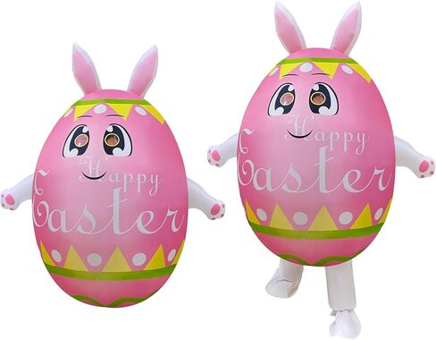 زي NiSotieb القابل للنفخ على شكل بيضة عيد الفصح زي تنفجر لعيد الفصح للبالغين/موكب عيد الفصح/الحفلات in Kuwait