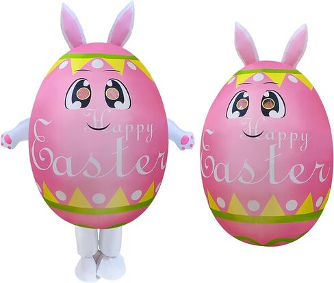 زي NiSotieb القابل للنفخ على شكل بيضة عيد الفصح زي تنفجر لعيد الفصح للبالغين/موكب عيد الفصح/الحفلات in Kuwait