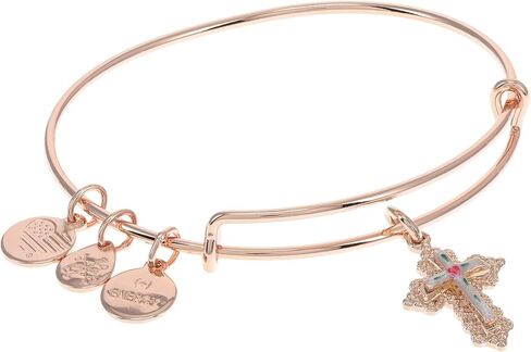 Alex and Ani Floral Cross Charm Bangle in Saudi Arabia