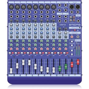 Midas DM12 12 Input Analogue Live and Studio Mixer with Midas Microphone Preamplifiers