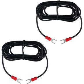 2pcs Phonograph Turntable Ground Wires, Black Red Ground Wire for Magnetic Cartridge Turntable Premium PVC Gramophone Ground Wire Durable Practical for Home and Professional Record Players